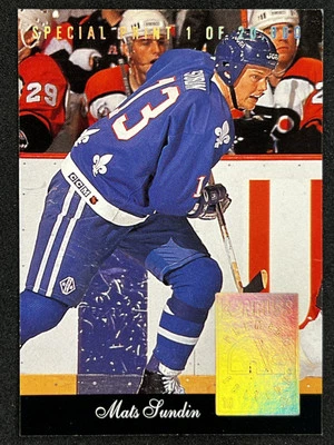 1993-94 Donruss #S Mats Sundin Special Print Quebec Nordiques - Image 1 of 2