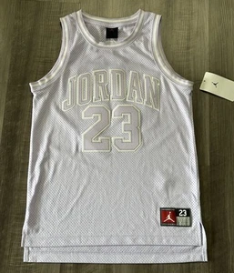 NWT NIKE Jordan Kids' Violet Frost Jersey Girls Size M (10-12) - Picture 1 of 9