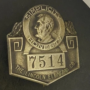 The Lincoln Electric Co. Cleveland (Welding Equipment) ID Badge c1940's-50's - Picture 1 of 2