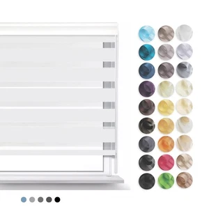 Zero Home Tende a Rullo per Interni Doppio Strato Giorno e Notte Senza Foratura - Foto 1 di 1