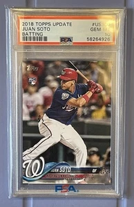 2018 Topps Update Juan Soto US300 RC Rookie Batting PSA Graded Gem Mint 10 - Bild 1 von 6