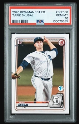 2020 Bowman 1st Edition TARIK SKUBAL #BFE108 Tigers 🔥 PSA 10 🔥 - Image 1 of 2
