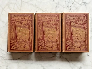 Antique books 1884 Lot Of 3 Leather Stocking Tales,  By J. Fenimore Cooper - Picture 1 of 9