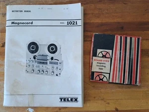 Raro manuale istruzioni Telex Magnecord modello 1021 1968 vintage con schemi - Foto 1 di 23