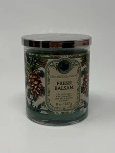 NEU Bath & Body Works Fresh Balsam Eindochtwachs Duftkerze 8 oz/227g - Bild 1 von 3