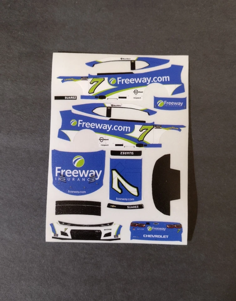 Calcomanía pelar y pegar personalizada Daniel Suárez #7 Freeway 2026 1/64 Foto 1 de 1