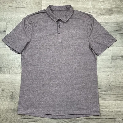 Lululemon Shirt Mens Size L Evolution Polo Golf Performance Stretch Sequoia Red - Image 1 of 4