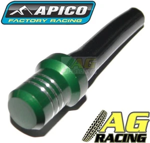 Tapa de gas Apico tapa de combustible tubería tapa de ventilación verde tubería de respirador modelos Kawasaki KX KXF - Imagen 1 de 1
