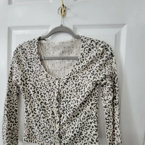 Cárdigan para mujer juniors hippie marfil/negro tejido gofre talla S - Imagen 1 de 9