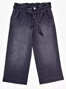 New Girls Denim Cropped Wide Leg Jean Size XL(14-16) - Picture 1 of 2