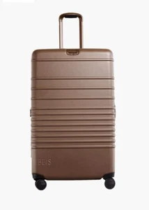NWT Beis Large Check-In &Small Carry On Roller 2pc Luggage Suitcase Set In Maple - Picture 1 of 4