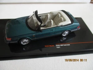 MINIATURE 1/43 SAAB 900 CABRIOLET 1991 IXO CLC 578N VERTE - Foto 1 di 6