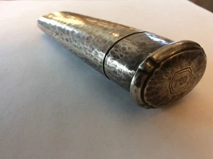 Sterling Silver Etui / Needle case or Fleam Hammered Finish SL Monogram - Picture 1 of 5
