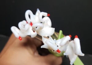 4 Swan Swizzle Stir Sticks - Picture 1 of 3