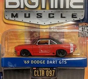 BIGTIME Muscle 1:64 '69 Dodge Dart GTS - Red - Picture 1 of 3