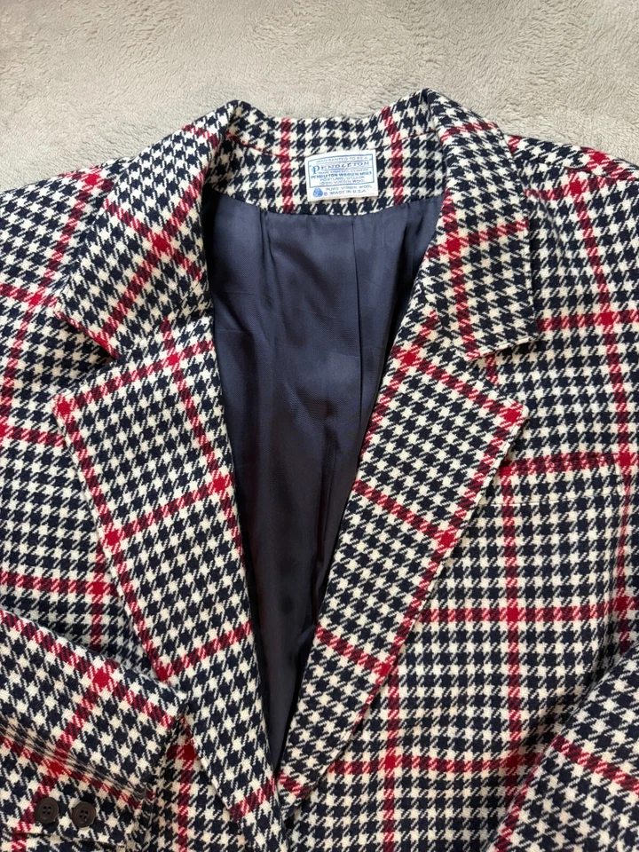 VTG 90s Pendleton Womens 100% Virgin Wool One Button Blazer Size 26W Made in USA - Image 1 of 4