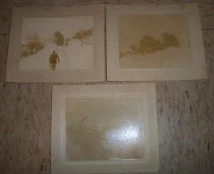 1890s 3 Cabinet Cards Framingham MA Train Wreck Head on Collision Stacked Locos - Picture 1 of 10