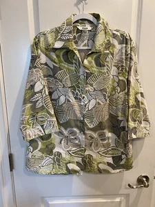 Alia Petites women’s 16P buttonfront 3/4 sleeve blouse, So pretty - Picture 1 of 10