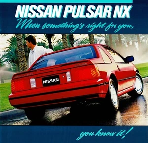 1987 Nissan Pulsar NX XE SE Deluxe Dealer Sales Brochure  - Picture 1 of 1