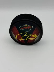Marc Andre Fleury signiert Minnesota Wild Logo Puck Echtheitszertifikat Hologramm - Bild 1 von 2
