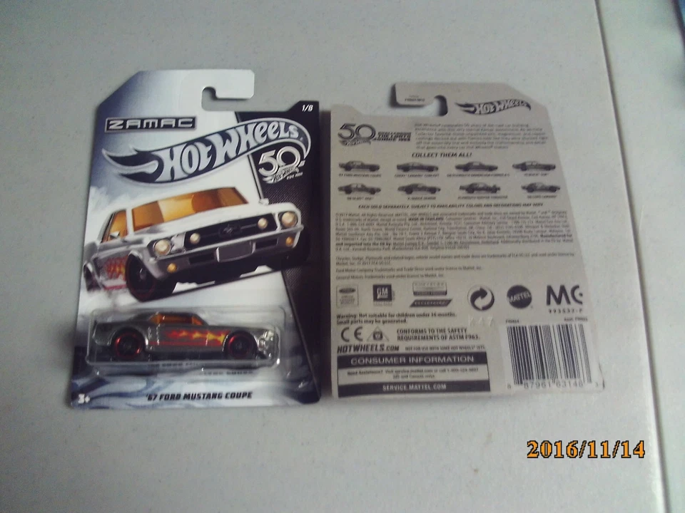 Hot Wheels 50th Anniversary ZAMAC FRN26 - 1968 Plymouth Barracuda Formula S 3/8