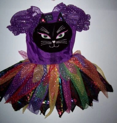 Vintage The Children's Place TCP Colorido CATO BRUJA DISFRAZ 12-24 MO Foto 1 de 4