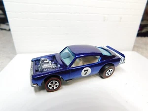 King Kuda Original Hot Wheels Redline Top Shelf Restoration Drk Blue ovr Chrome - Picture 1 of 5