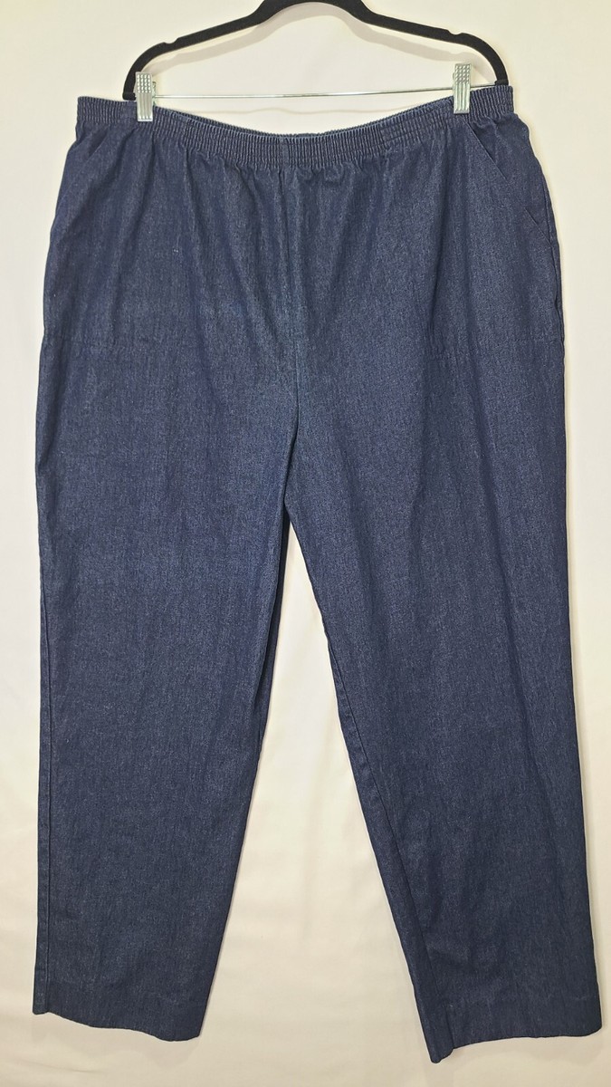 Allure Capris Alfred Dunner Petite Women's Denim Fringe Capri Pant
