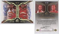 2007-08 SP Game Used SIGnificance Dual /25 Shelden Williams Marvin #SD-WW Auto