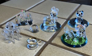 AUSTRIAN CRYSTAL MINI CASTLE FIGURINE "AS IS" MISSING 1 TURRET - Picture 1 of 2