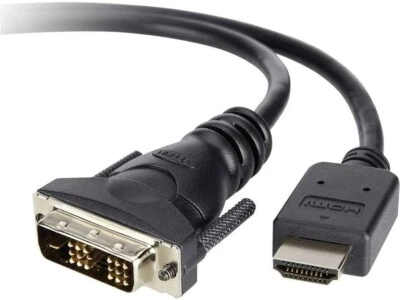 Belkin HDMI - DVI Kabel, Videokabel, 1,8m, Monitorkabel, schwarz, B F3Y005bt1.8m - Bild 1 von 4