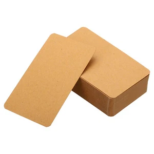 3.5" x 2" Blank Paper Business Cards, 90 Pack Small Index Flash Cards , Brown - Picture 1 of 7