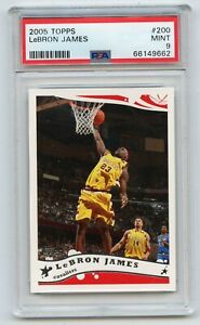 2005-06 TOPPS #200 LEBRON JAMES "3rd YEAR", CAVALIERS, LAKERS - PSA 9 MINT (662)