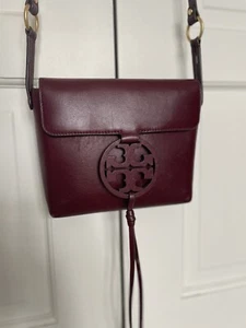 Tory Burch Miller Umhängetasche Leder Handtasche. Top Zustand Cabernet - Bild 1 von 11