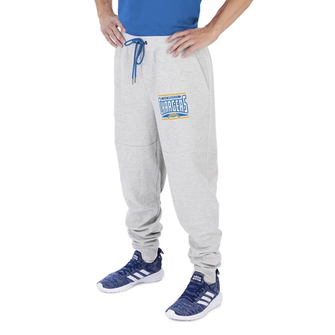 Zubaz NFL Men's Los Angeles Chargers Heather Grey Speed Jogger Pant Cover