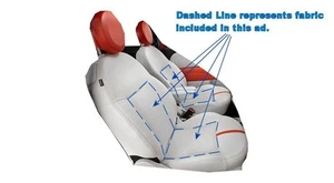 Fiat 500E Electric Replacement Seat Fabric. Steam White Interior Upholstry 13-16 - Picture 1 of 4