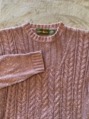Suéter De Colección Outback Rojo Mujer Talla M Lila Cable Tejido Mezcla Lino Años 90 Cottagecore Foto 1 de 4