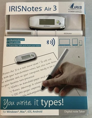 IRISNotes Air 3 Digital Note Taker You Write It Types - Image 1 of 3