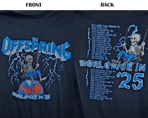 The Offspring Supercharged Worldwide in ’25 Tour Merch T-Shirt 2 Sides S-5XL - Picture 1 of 4