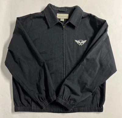 Very Nice Cutter & Buck Corvette Embroidered Logo Black Full Zip Collared Jacket - Image 1 of 4