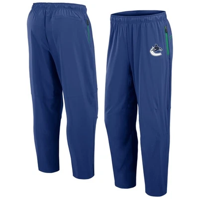 Men's Fanatics Blue Vancouver Canucks Authentic Pro Rink Pants - Image 1 of 3