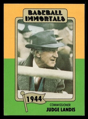 SSPC Baseball Immortals Judge Landis 1980 #28 Commissioner - Image 1 of 2