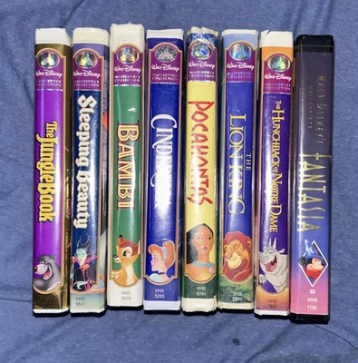 Lot Of 8 Walt Disney Masterpiece Collection VHS Tapes Vintage - Image 1 of 4