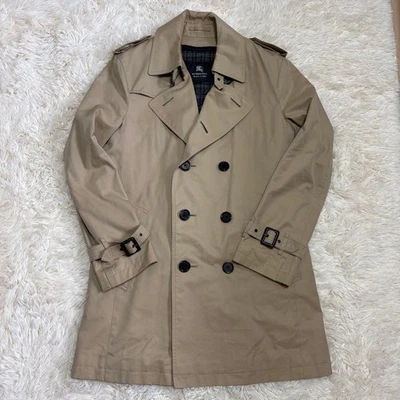 Burberry Black Label Trench Coat Beige L 86cm Linen Liner Used - Image 1 of 4