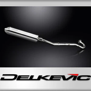 Kawasaki KLR650A 1987-2007 Complete Exhaust 17" Tri-Oval Stainless Muffler - Bild 1 von 5