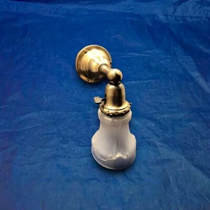 Wired Single Antique Brass Steampunk Wall Sconce Vintage Shade Fixture 19B - Picture 1 of 6