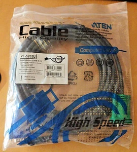 Aten 2L-5205U KVM Verbindungskabel USB+D-Sub (DE-15/VGA) 5 Meter - Bild 1 von 2