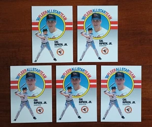 1990 FLEER ALL-STAR #8 CAL RIPKEN HOF - BALTIMORE ORIOLES - LOT OF (5) - Bild 1 von 2