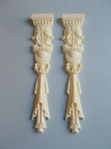 One Ornate Pair Of Ffench Style Columns Pillars Furniture Projects Mirror  - Picture 1 of 1