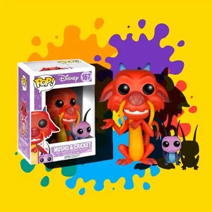 Funko POP! Disney MULAN Mushu & Cricket #167 with Protector - Picture 1 of 6